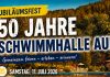 Freibad-Jubiläumsfest zu 50 Jahre Schwimmhalle